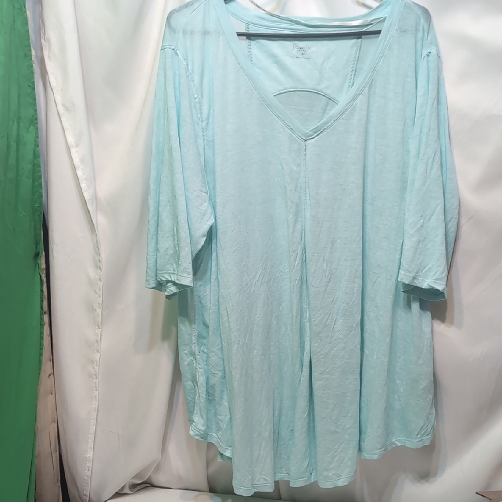 Calvin Klein Performance Mint Plus Size Top Plus Size 3X